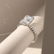 Handmade Radiant Shape Bridal Ring